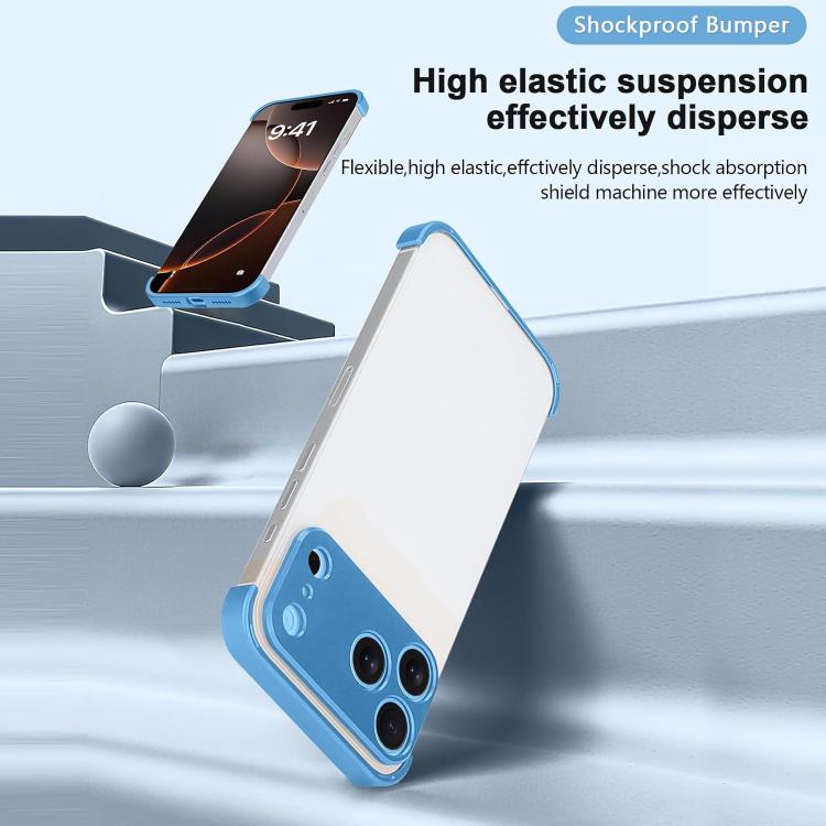 Ultra-thin Frameless Titanium Alloy Four Corner Shockproof Phone Case, For iPhone 17 Pro Max, For iPhone 17 Pro, For iPhone 17, For iPhone Air