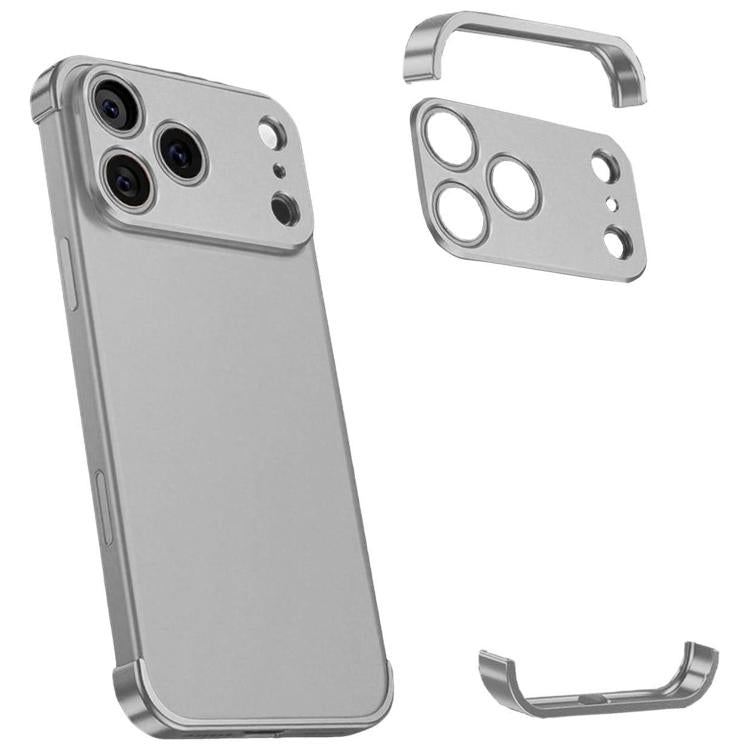 Ultra-thin Frameless Titanium Alloy Four Corner Shockproof Phone Case, For iPhone 17 Pro Max, For iPhone 17 Pro, For iPhone 17, For iPhone Air