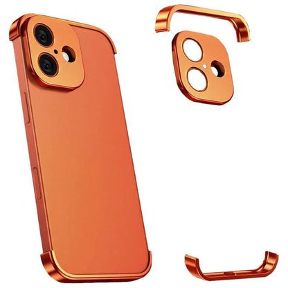 Ultra-thin Frameless Titanium Alloy Four Corner Shockproof Phone Case, For iPhone 17 Pro Max, For iPhone 17 Pro, For iPhone 17, For iPhone Air
