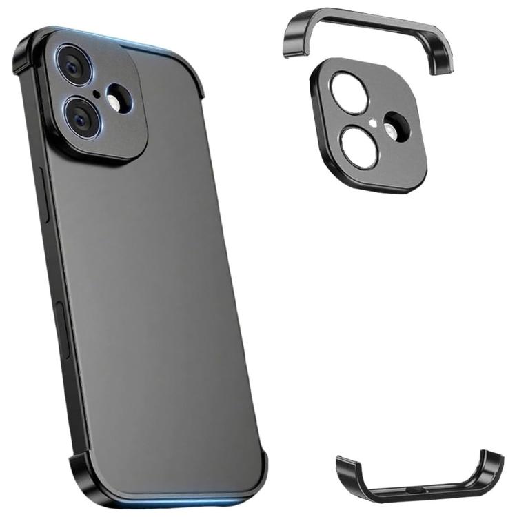 Ultra-thin Frameless Titanium Alloy Four Corner Shockproof Phone Case, For iPhone 17 Pro Max, For iPhone 17 Pro, For iPhone 17, For iPhone Air