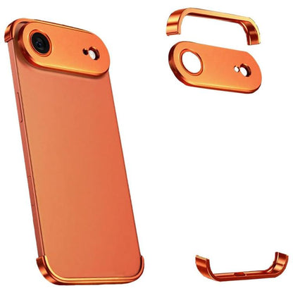 Ultra-thin Frameless Titanium Alloy Four Corner Shockproof Phone Case, For iPhone 17 Pro Max, For iPhone 17 Pro, For iPhone 17, For iPhone Air
