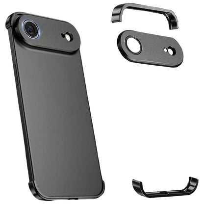 Ultra-thin Frameless Titanium Alloy Four Corner Shockproof Phone Case, For iPhone 17 Pro Max, For iPhone 17 Pro, For iPhone 17, For iPhone Air