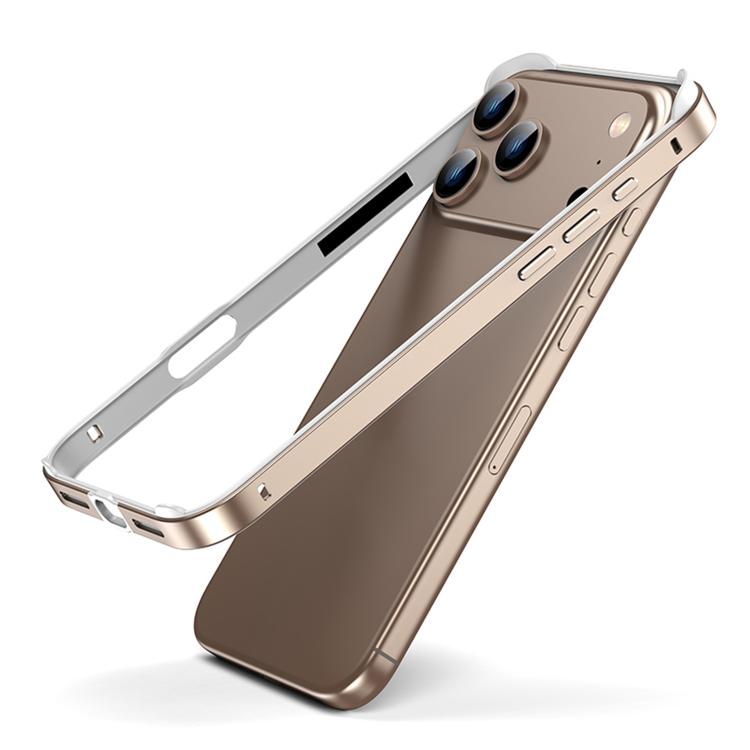 Metal Hybrid Silicone Four-Corner Shockproof Cooling Phone Frame Case, For iPhone 17 Pro Max, For iPhone 17 Pro