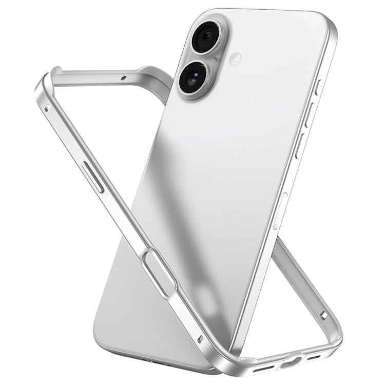 Metal Hybrid Silicone Four-Corner Shockproof Cooling Phone Frame Case, For iPhone 17, For iPhone Air