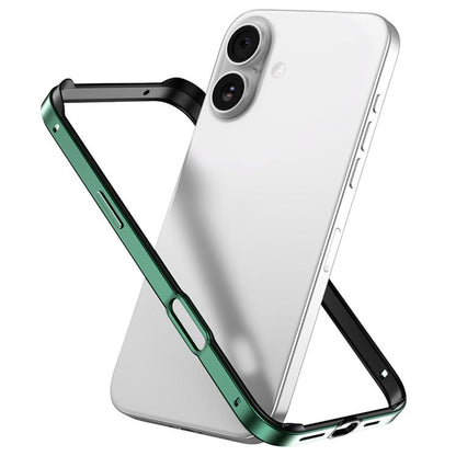 Metal Hybrid Silicone Four-Corner Shockproof Cooling Phone Frame Case, For iPhone 17, For iPhone Air