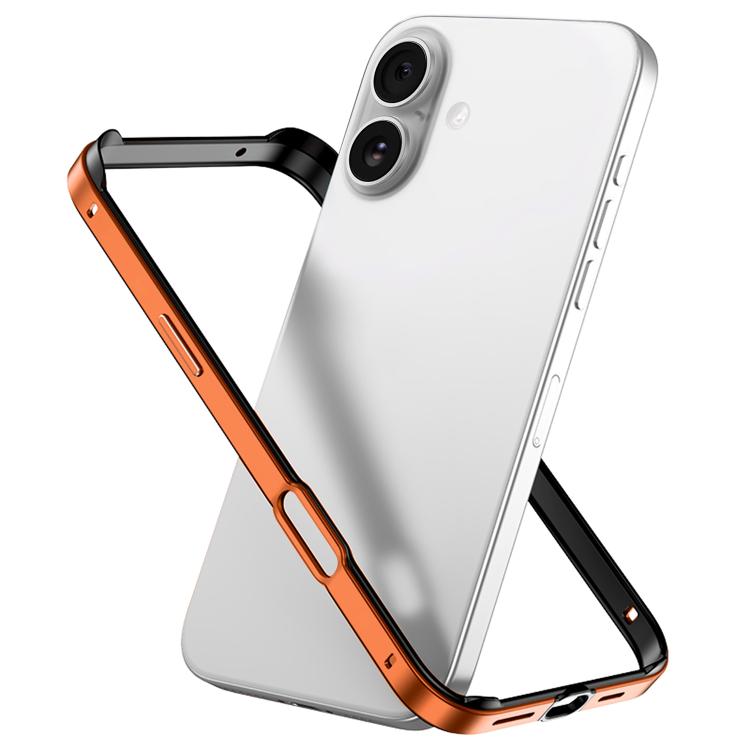 Metal Hybrid Silicone Four-Corner Shockproof Cooling Phone Frame Case, For iPhone 17, For iPhone Air