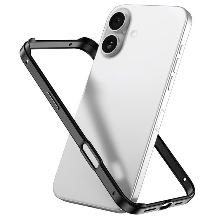 Metal Hybrid Silicone Four-Corner Shockproof Cooling Phone Frame Case, For iPhone 17, For iPhone Air