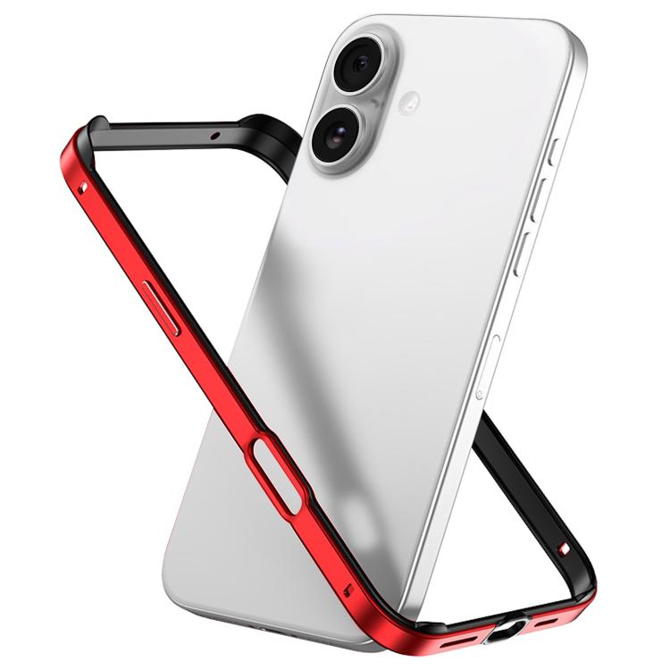 Metal Hybrid Silicone Four-Corner Shockproof Cooling Phone Frame Case, For iPhone 17, For iPhone Air