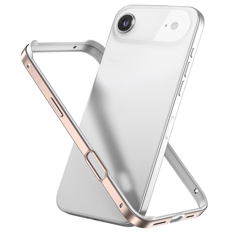 Metal Hybrid Silicone Four-Corner Shockproof Cooling Phone Frame Case, For iPhone 17, For iPhone Air