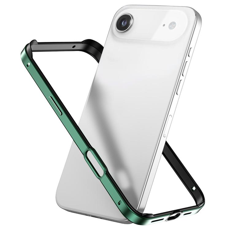 Metal Hybrid Silicone Four-Corner Shockproof Cooling Phone Frame Case, For iPhone 17, For iPhone Air