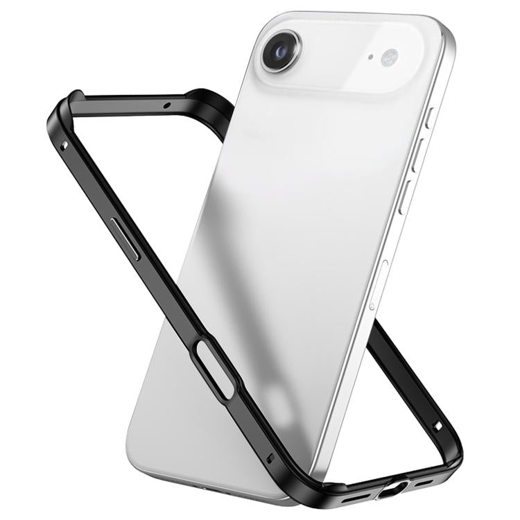 Metal Hybrid Silicone Four-Corner Shockproof Cooling Phone Frame Case, For iPhone 17, For iPhone Air