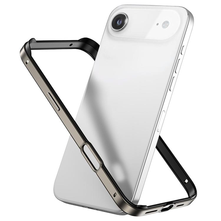 Metal Hybrid Silicone Four-Corner Shockproof Cooling Phone Frame Case, For iPhone 17, For iPhone Air