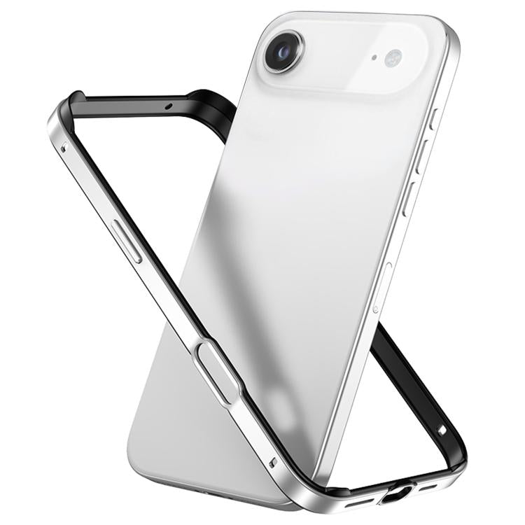 Metal Hybrid Silicone Four-Corner Shockproof Cooling Phone Frame Case, For iPhone 16 Pro Max, For iPhone 16 Pro