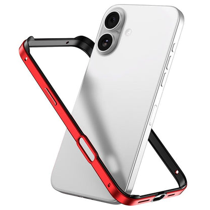 Metal Hybrid Silicone Four-Corner Shockproof Cooling Phone Frame Case, For iPhone 16 Pro Max, For iPhone 16 Pro