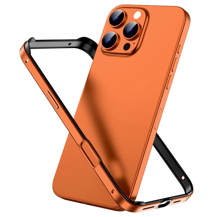 Metal Hybrid Silicone Four-Corner Shockproof Cooling Phone Frame Case, For iPhone 16 Pro Max, For iPhone 16 Pro