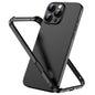Metal Hybrid Silicone Four-Corner Shockproof Cooling Phone Frame Case, For iPhone 16 Pro Max, For iPhone 16 Pro