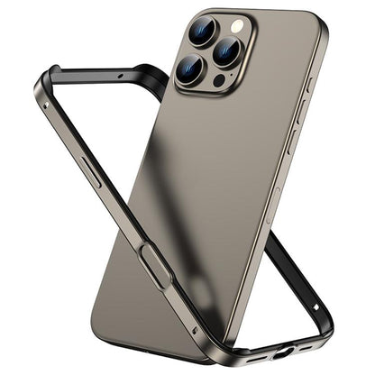 Metal Hybrid Silicone Four-Corner Shockproof Cooling Phone Frame Case, For iPhone 16 Pro Max, For iPhone 16 Pro