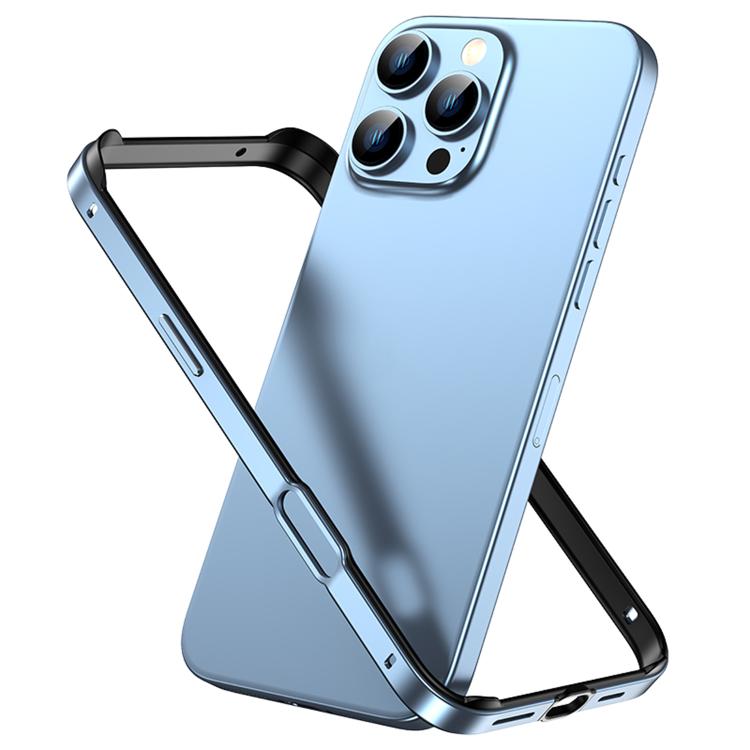 Metal Hybrid Silicone Four-Corner Shockproof Cooling Phone Frame Case, For iPhone 16 Pro Max, For iPhone 16 Pro