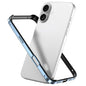 Metal Hybrid Silicone Four-Corner Shockproof Cooling Phone Frame Case, For iPhone 16 Plus, For iPhone 16