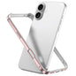 Metal Hybrid Silicone Four-Corner Shockproof Cooling Phone Frame Case, For iPhone 16 Plus, For iPhone 16