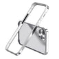Metal Hybrid Silicone Four-Corner Shockproof Cooling Phone Frame Case, For iPhone 15 Pro Max, For iPhone 15 Pro