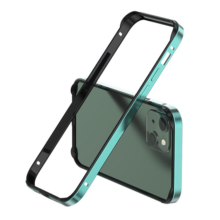 Metal Hybrid Silicone Four-Corner Shockproof Cooling Phone Frame Case, For iPhone 15 Plus, For iPhone 15