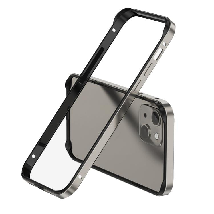 Metal Hybrid Silicone Four-Corner Shockproof Cooling Phone Frame Case, For iPhone 15 Plus, For iPhone 15