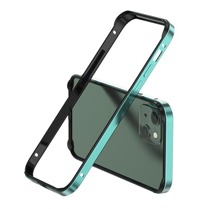Metal Hybrid Silicone Four-Corner Shockproof Cooling Phone Frame Case, For iPhone 15 Plus, For iPhone 15