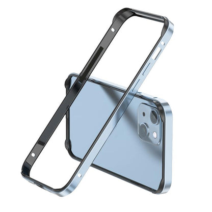 Metal Hybrid Silicone Four-Corner Shockproof Cooling Phone Frame Case, For iPhone 15 Plus, For iPhone 15