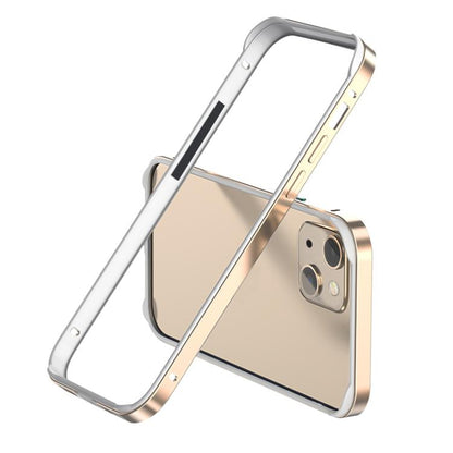 Metal Hybrid Silicone Four-Corner Shockproof Cooling Phone Frame Case, For iPhone 14 Plus, For iPhone 14