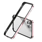 Metal Hybrid Silicone Four-Corner Shockproof Cooling Phone Frame Case, For iPhone 14 Pro Max