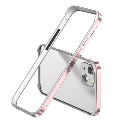 Metal Hybrid Silicone Four-Corner Shockproof Cooling Phone Frame Case, For iPhone 13