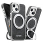 Suteni G6 Denim Pattern Electroplated 360 Rotation Holder Magnetic Phone Case, For iPhone 15, For iPhone 14, For iPhone 14 Pro, For iPhone 14 Pro Max, For iPhone 13 Pro Max, For iPhone 13 Pro, For iPhone 13