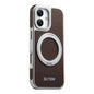Suteni G6 Large Litchi Texture Electroplated 360 Rotation Holder Magnetic Phone Case, For iPhone 17 Pro Max, For iPhone 17 Pro, For iPhone 17, For iPhone 16 Pro Max, For iPhone 16 Pro, For iPhone 16, For iPhone 15 Pro Max, For iPhone 15 Pro