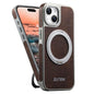 Suteni G6 Crazy Horse Texture Electroplated 360 Rotation Holder Magnetic Phone Case, For iPhone 15 Pro Max, For iPhone 15 Pro, For iPhone 15, For iPhone 14, For iPhone 14 Pro, For iPhone 14 Pro Max