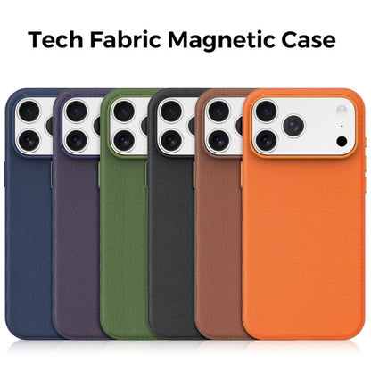 Official Tech Fabric Texture Side-Adhesive TPU Magnetic Phone Case with Camera Button, For iPhone 13 Pro Max, For iPhone 13 Pro, For iPhone 13