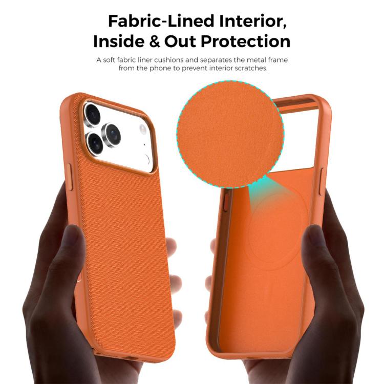 Official Tech Fabric Texture Side-Adhesive TPU Magnetic Phone Case with Camera Button, For iPhone 13 Pro Max, For iPhone 13 Pro, For iPhone 13