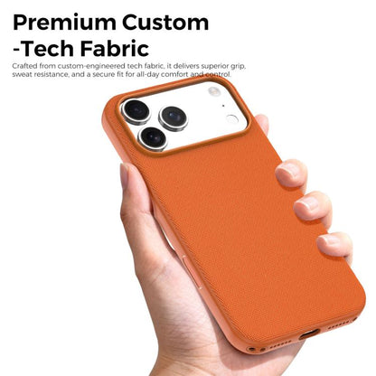 Official Tech Fabric Texture Side-Adhesive TPU Magnetic Phone Case with Camera Button, For iPhone 14, For iPhone 14 Pro, For iPhone 14 Pro Max