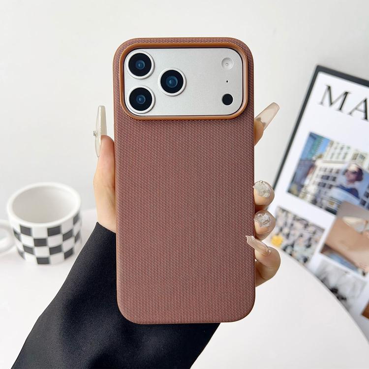 Official Tech Fabric Texture Side-Stick TPU Magnetic Phone Case, No AI Camera Button, For iPhone 17 Pro Max, For iPhone 17 Pro, For iPhone 17, For iPhone Air