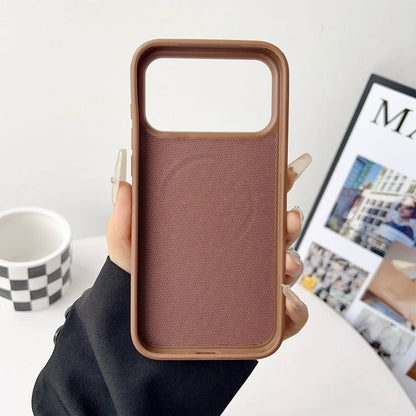 Official Tech Fabric Texture Side-Stick TPU Magnetic Phone Case, No AI Camera Button, For iPhone 16 Pro Max, For iPhone 16 Pro, For iPhone 16, For iPhone 15 Pro Max