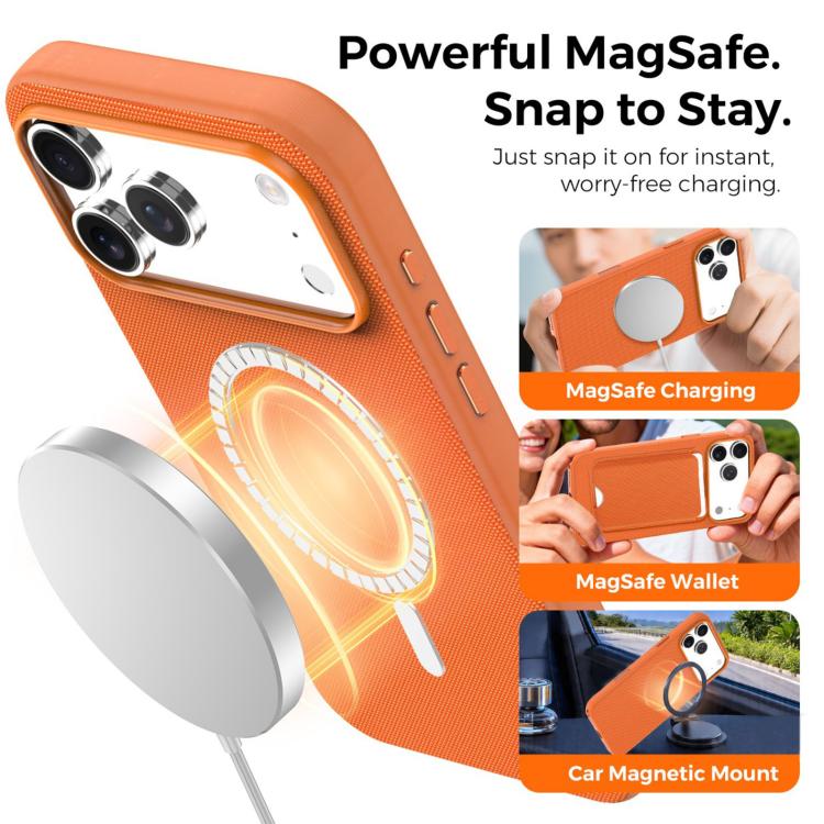 Official Tech Fabric Texture Side-Adhesive TPU Magnetic Phone Case with Camera Button, For iPhone 14, For iPhone 14 Pro, For iPhone 14 Pro Max
