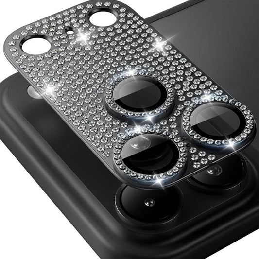 ENKAY Hat-Prince Blink Diamond Camera Lens Aluminium Alloy Tempered Glass Film, For iPhone 17 Pro Max, For iPhone 17 Pro