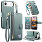 Fantasy Love Heart Zipper Wallet Vegan Leather Phone Case with Strap, For iPhone 17 Pro Max, For iPhone 17 Pro, For iPhone 17, For iPhone Air