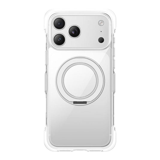Vacuum-Sealed Transparent Airbag Magnetic Rotation Holder Acrylic Phone Case, For iPhone 18 Pro / 17 Pro, For iPhone 18 Pro Max / 17 Pro Max, For iPhone 17