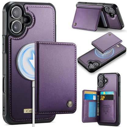 CaseMe Me80 Series Detachable Wallet Magnetic RFID Vegan Leather Phone Case, For iPhone 17e / 16e, For iPhone 17 Pro Max, For iPhone 17 Pro, For iPhone 17