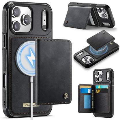 CaseMe Me80 Series Detachable Wallet Magnetic RFID Vegan Leather Phone Case, For iPhone 17e / 16e, For iPhone 17 Pro Max, For iPhone 17 Pro, For iPhone 17