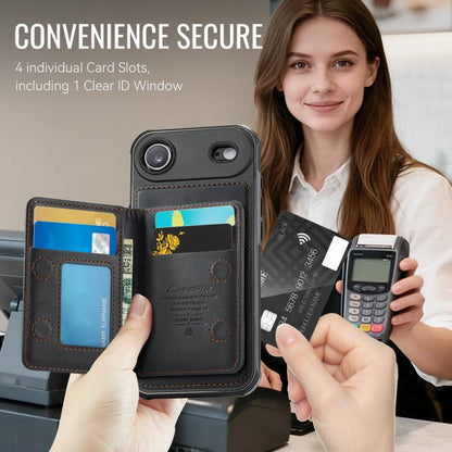 CaseMe Me80 Series Detachable Wallet Magnetic RFID Vegan Leather Phone Case, For iPhone Air, For iPhone 16 Pro Max, For iPhone 16 Pro, For iPhone 16 Plus