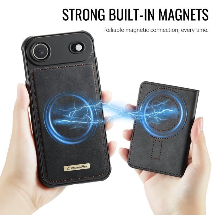 CaseMe Me80 Series Detachable Wallet Magnetic RFID Vegan Leather Phone Case, For iPhone Air, For iPhone 16 Pro Max, For iPhone 16 Pro, For iPhone 16 Plus