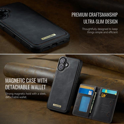 CaseMe Me80 Series Detachable Wallet Magnetic RFID Vegan Leather Phone Case, For iPhone 16, For iPhone 15 Pro Max, For iPhone 15 Pro, For iPhone 15 Plus / 14 Plus