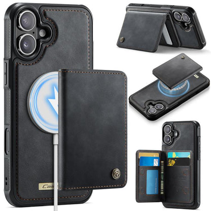 CaseMe Me80 Series Detachable Wallet Magnetic RFID Vegan Leather Phone Case, For iPhone Air, For iPhone 16 Pro Max, For iPhone 16 Pro, For iPhone 16 Plus